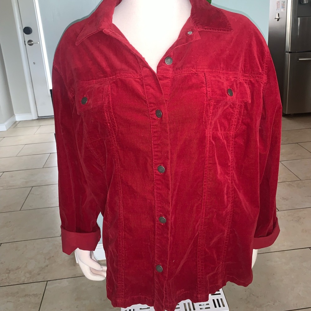 Red Corduroy Jacket